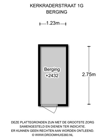 Plattegrond - Kerkraderstraat 1G, 6471 BJ Eygelshoven - Plattegrond berging.jpg